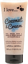 Fragrances, Perfumes, Cosmetics Body Scrub - I Love... Coconut & Cream Velvety Hydrates Exfoliating Shower Smoothie 