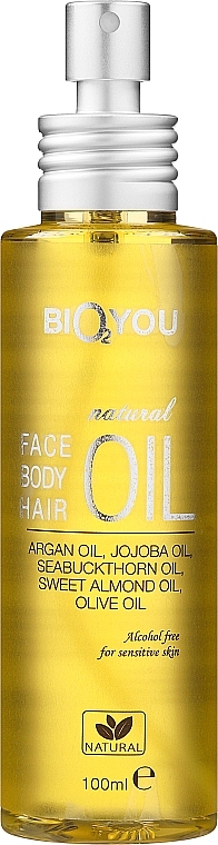 Universal Face, Body & Hair Oil - Bio2You Natural Face Body Hair Oil — photo N1