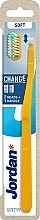 Toothbrush, soft, +2 heads, yellow - Jordan Change Soft — photo N1