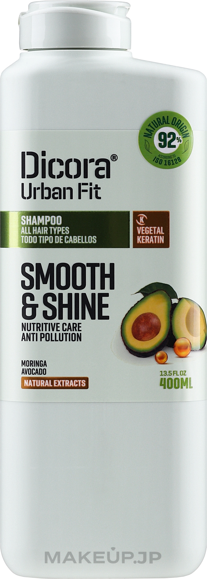 Shampoo for All Hair Types - Dicora Urban Fit Shampoo Smooth & Shine — photo 400 ml