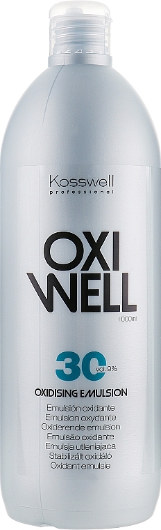 Oxidizing Emulsion 9% - Kosswell Professional Oxidizing Emulsion Oxiwell 9% 30 vol — photo N1