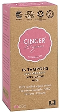 Tampons with Applicator "Mini", 16 pcs - Ginger Organic — photo N1