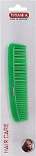 Fragrances, Perfumes, Cosmetics Pocket Hair Comb, 10 cm, green - Titania