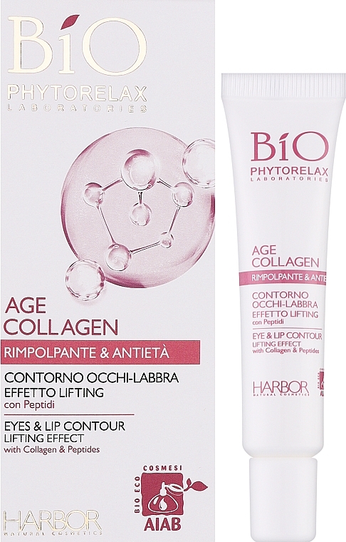 Lifting Eye and Lip Cream Contour - Phytorelax Laboratories Bio Age Collagen Lifting Effect Eye Lips Contour — photo N2