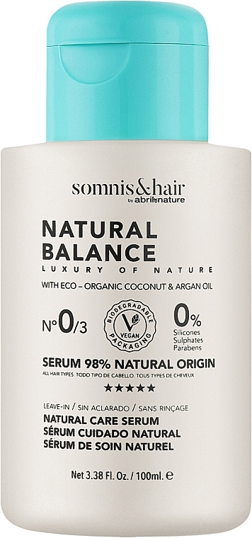 熱保護効果のある縮れ防止美容液 - Somnis & Hair 98% Natural Origin — photo N1