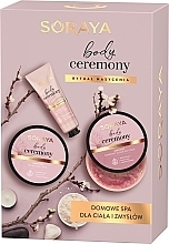 Fragrances, Perfumes, Cosmetics Set - Soraya Body Ceremony Set (b/oil/200 ml + h/cr/50 ml + b/scrub/200 g)