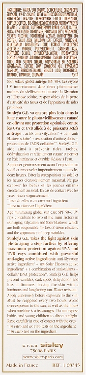 Sun Cream - Sisley Sunleya G.E. Age Minimizing Global Sun Care SPF 50/PA+++ — photo N3