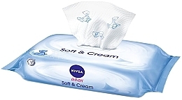 Baby Wet Wipes 63 pcs - Nivea Baby Soft & Cream Cleansing Wipes — photo N3