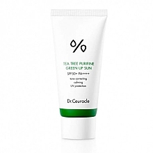 Redness Neutralizing Tea Tree Extract Sunscreen - Dr.Ceuracle Tea Tree Purifine Green Up Sun SPF 50 — photo N1