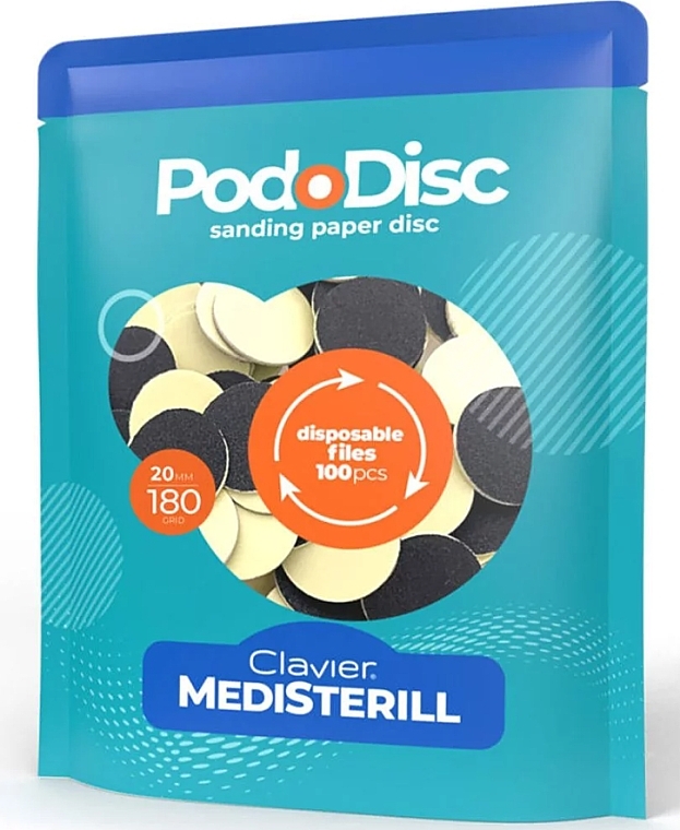 Pedicure Disc Refills M 180/20 mm - Clavier Medisterill PodoDisc — photo N1
