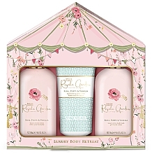 Fragrances, Perfumes, Cosmetics Set - Baylis & Harding Royale Garden Rose, Poppy & Vanilla Luxury Body Retreat Gift Set (sh/cr/300ml + sh/gel/300ml + b/lot/200ml)