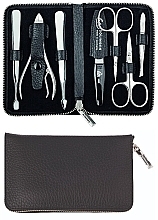 Manicure Set 'Travel', 7 pcs - Erbe Solingen Manicure Set Black — photo N3