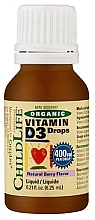 Fragrances, Perfumes, Cosmetics Berry Flavor Children Organic Vitamin D3, 400 IU - Child Life Organic Vitamin D3 Drops