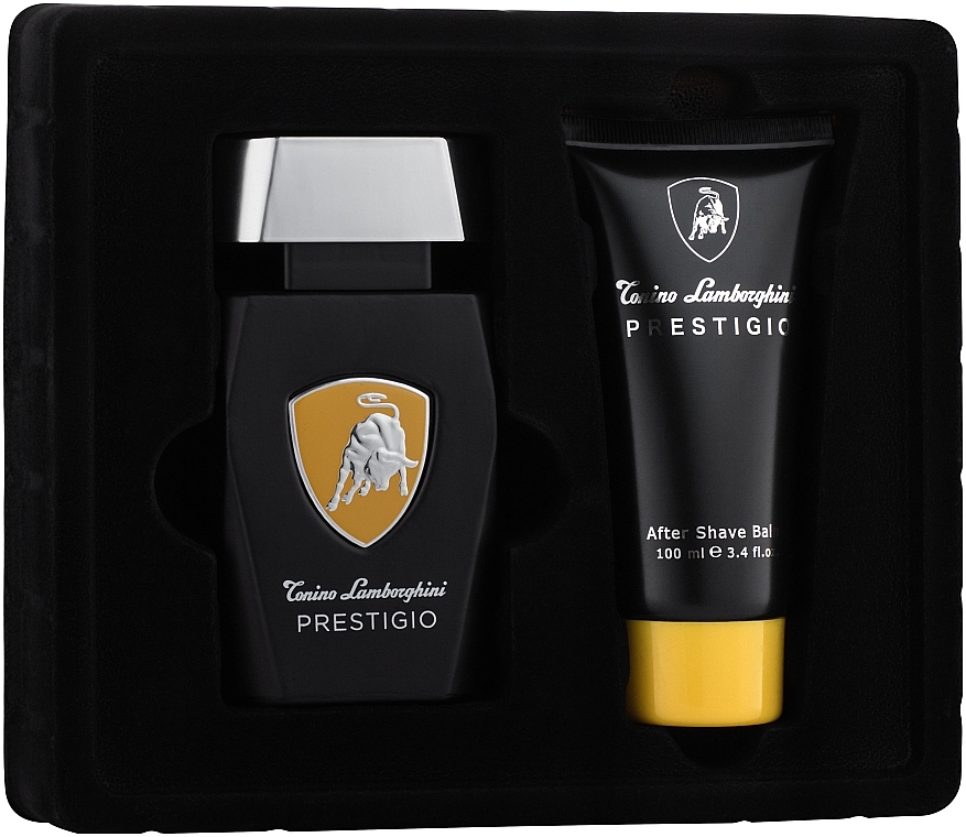 Tonino Lamborghini Prestigio - Set (edt/75ml + ash/balm/100ml) — photo N2