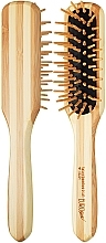 Bamboo Hair Brush 03224 - Eurostil Bamboo Paddle Small Model — photo N1