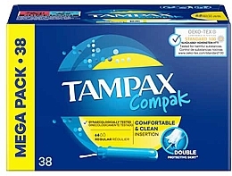 Tampons with Applicator, 38 pcs. - Tampons Compak Regular Tampons — photo N2