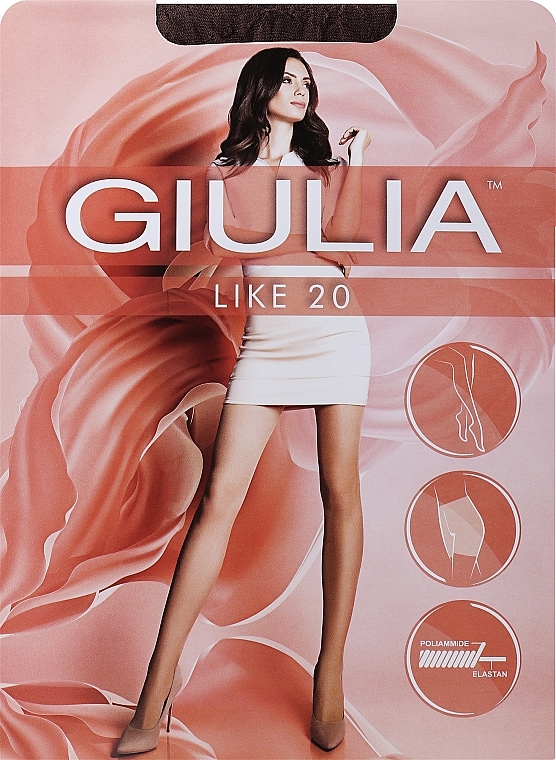 Women Tights "Like" 20 Den, cappuccino - Giulia — photo N1