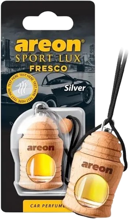 Car Air Freshener - Areon Fresco Sport Lux Silver Car Perfume — photo N1