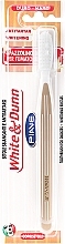 White & Dunn Toothbrush, hard, beige - Piave Toothbrush — photo N1