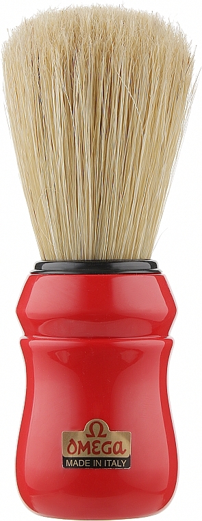 Shaving Brush, 10049, red - Omega — photo N6