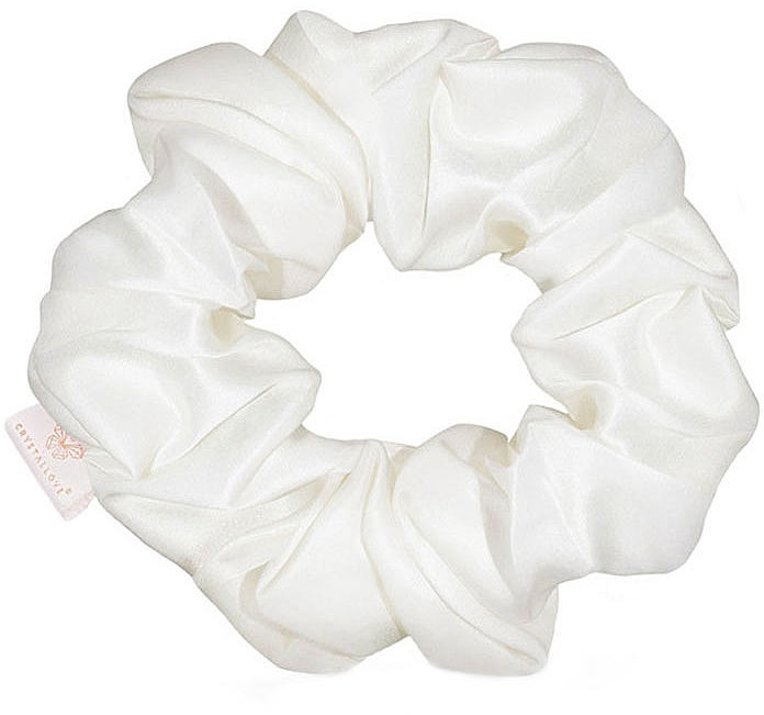 Silk Elastic Hair Band, ivory - Crystallove — photo N2