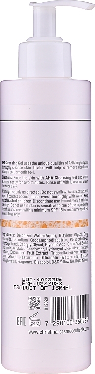 Alpha Hydroxy Acids Soap - Christina Fresh AHA Cleansing Gel — photo N2