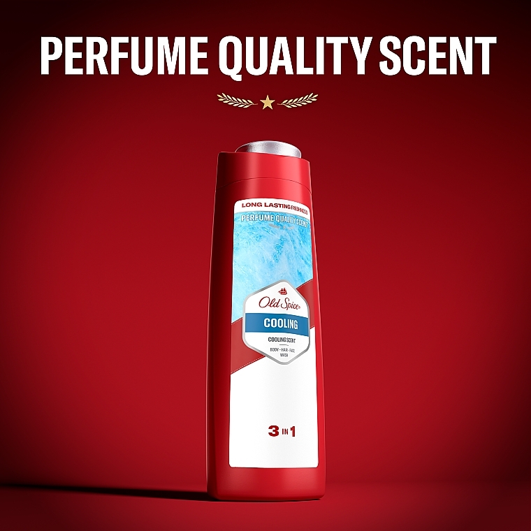 Shampoo-Shower Gel 3in1 "Cooling" - Old Spice Hair&Body&Face Cooling — photo N8