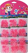 Fragrances, Perfumes, Cosmetics Silicone Hair Ties Set FA-5632, 12 packs, pink - Donegal