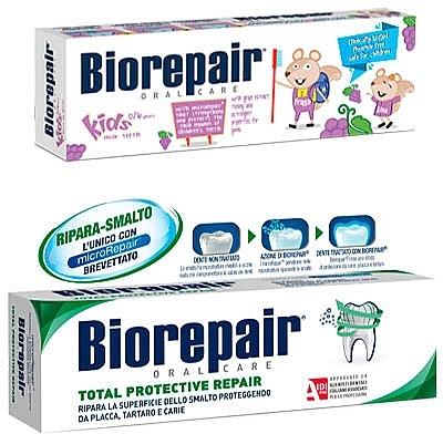 Set - Biorepair (toothpaste/50 + toothpaste/75ml) — photo N2