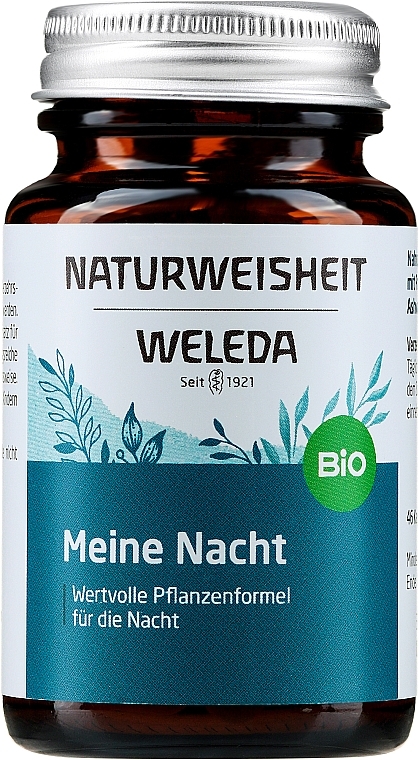 Passionflower, Black Nettle, Ashwagandha & Lavender Dietary Supplement, capsules - Weleda Bio Naturweisheit Meine Nacht — photo N1