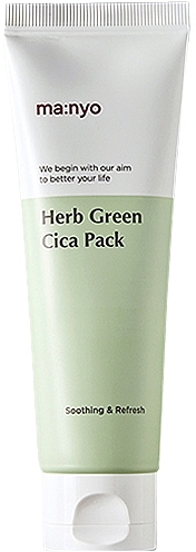 Soothing Clay Mask with Green Tea - Manyo Factory Green Energy Calming Mask Pack — photo N1