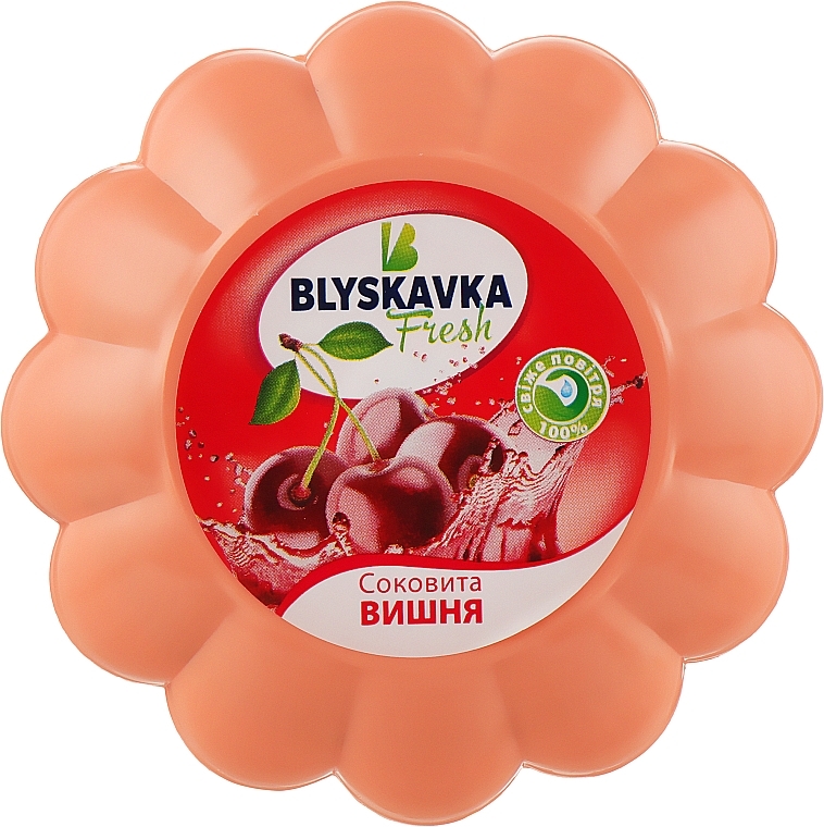 Gel Air Freshener 'Juicy Cherry' - Blyskavka Fresh — photo N1