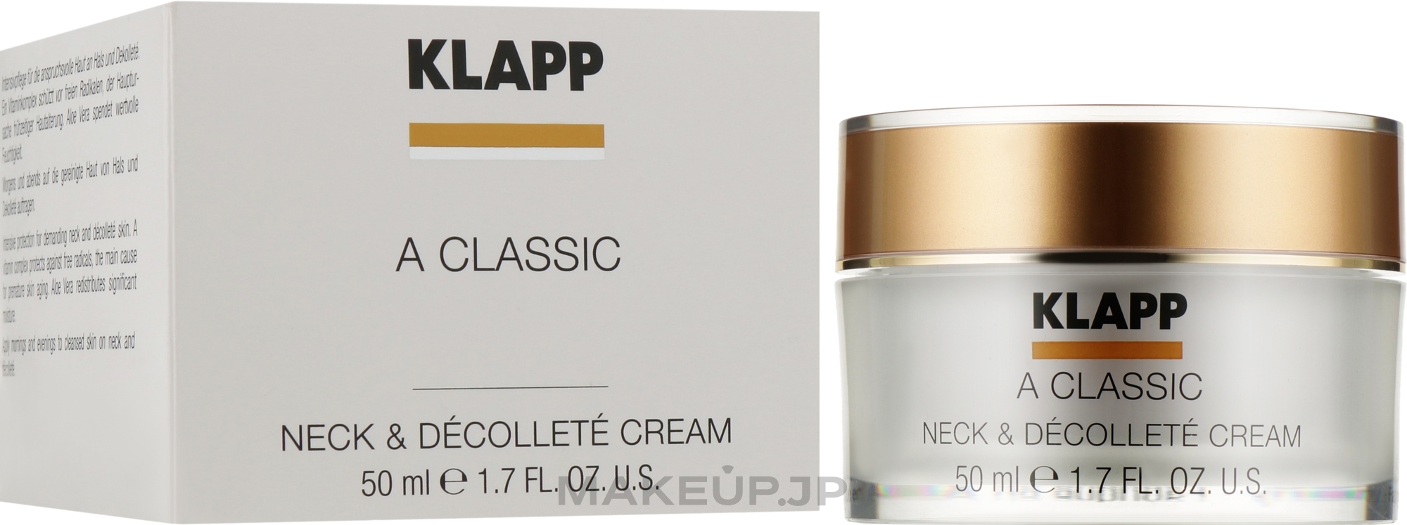 Neck and Decollete Cream - Klapp A Classic Neck & Decollete Cream — photo 50 ml