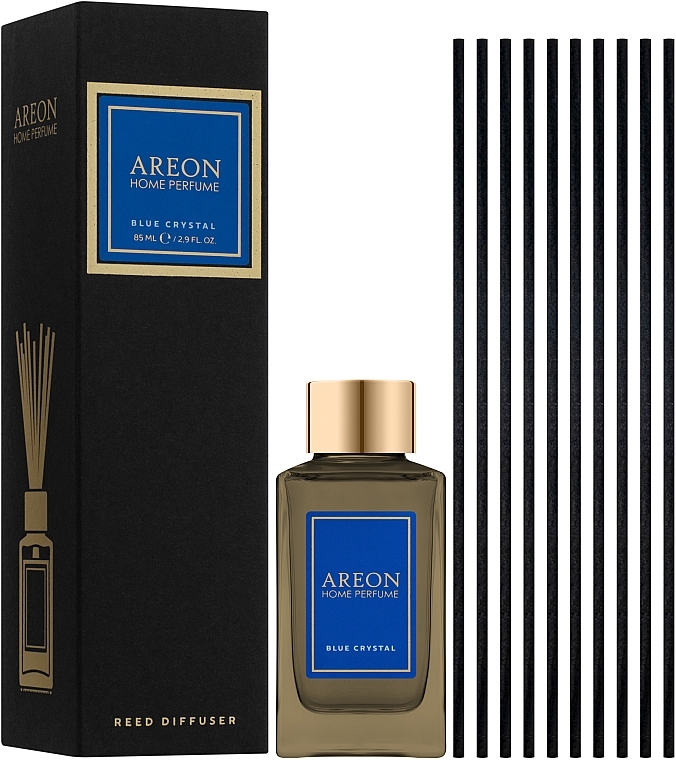 Black Goluboy Crystal Fragrance Diffuser, PSL06 - Areon Home Perfume Blue Crystal Reed Diffuser — photo N2