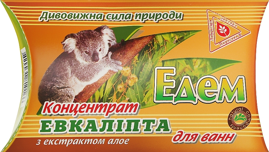 Eucalyptus Bath Concentrate with Aloe Extract "Edem" - Dr. Pirogov's Laboratory — photo N1