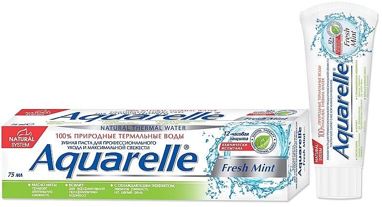 Fresh Mint Toothpaste - Sts Cosmetics Aquarelle Toothpaste — photo N1