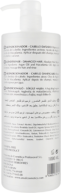 Repair Conditioner for Damaged Hair - Arual Crystal Diamond Conditioner — photo N4