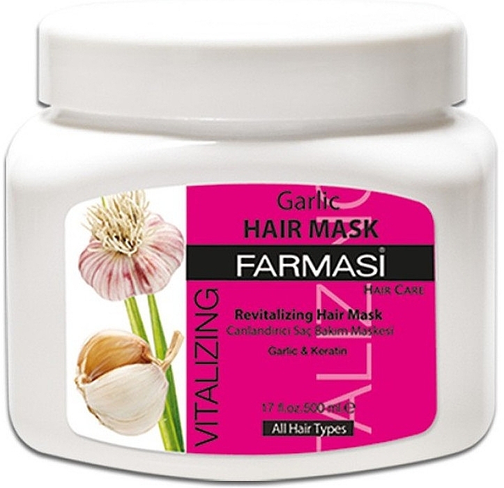 Hair Cream Mask with Garlic Extract - Farmasi Vitalizing Hair Care Cream — photo N4