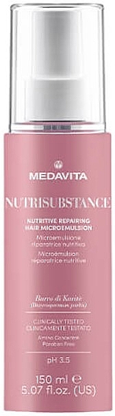 Nourishing & Repairing Micro-Emulsion for Dry Hair - Medavita Nutrisubstance Nutritive Repairing Hair Microemulsion — photo N1