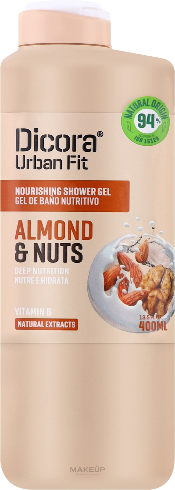 Vitamin B Shower Gel "Almond & Milk" - Dicora — photo 400 ml