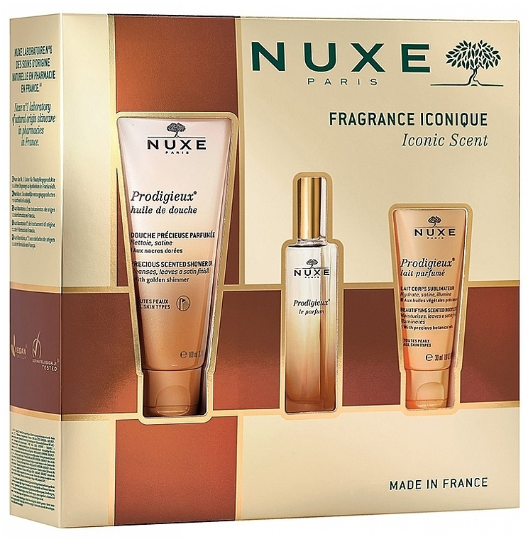 Nuxe Prodigieux - Set (edp/30ml + sh/oil/100ml + b/lot/30ml)	 — photo N1