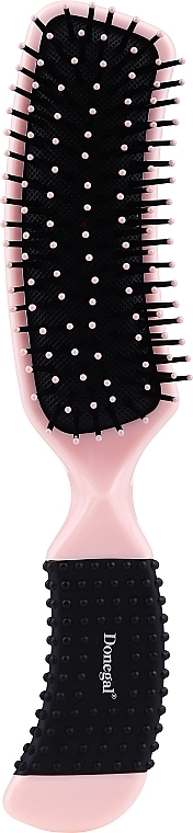 Hair Brush, 9011, light pink - Donegal Curved Cushion Hair Brush — photo N1