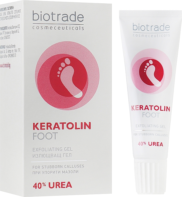 For Stubborn Calluses, 40% Urea - Biotrade Keratolin Foot Exfoliating Gel  — photo N2