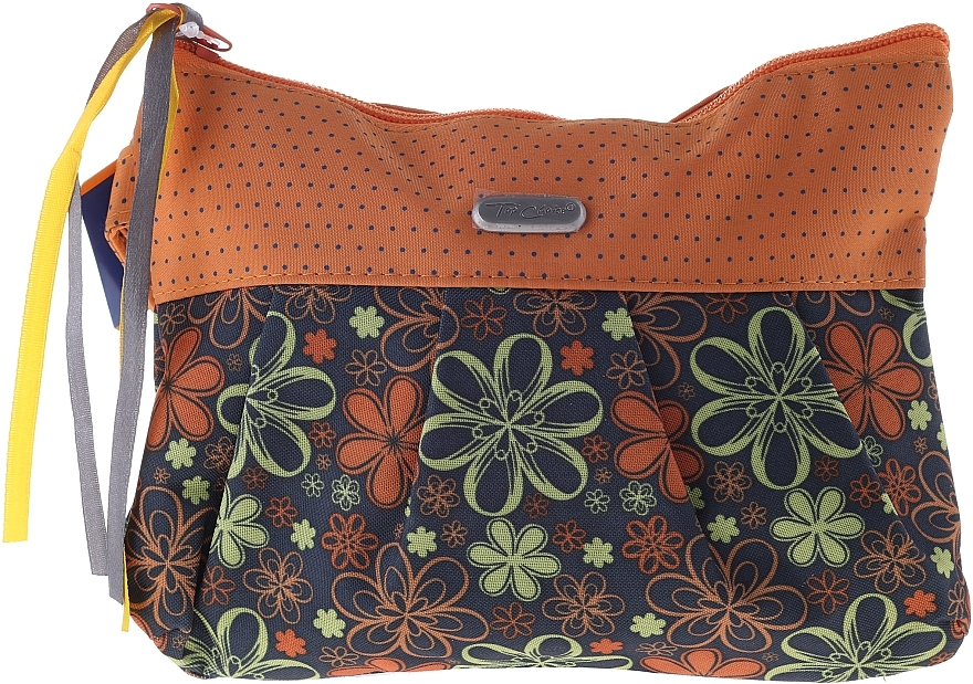 Makeup Bag "Ribbons" 93944, orange - Top Choice — photo N1