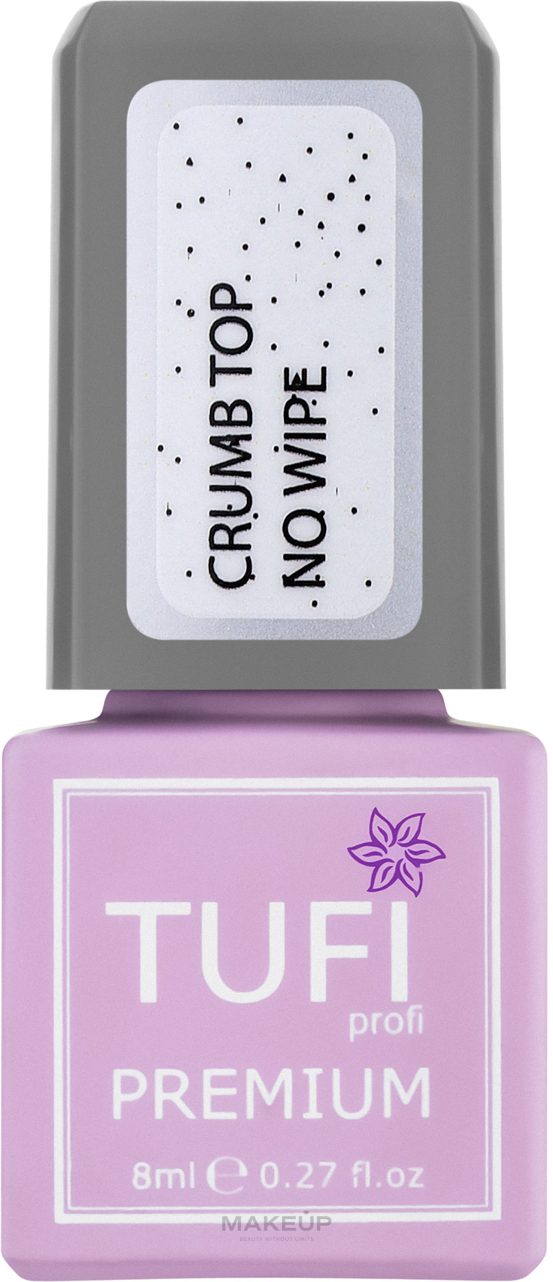 No Wipe Crumb Top Coat - Tufi Profi Premium Crumb Top No Wipe — photo 8 ml