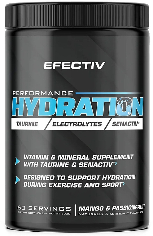 Mango & Passion Fruit Vitamin & Mineral Complex for Water Balance - Efectiv Nutrition Performance Hydration Mango & Passionfruit — photo N1