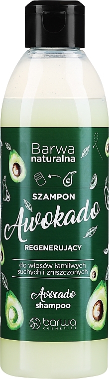 Hair Shampoo "Avocado" - Barwa Avocado Hair Shampoo — photo N1