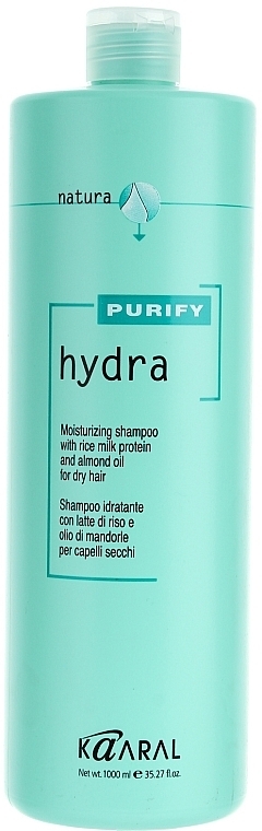 Moisturizing Shampoo with Rice Milk Proteins & Almond Oil - Kaaral Purify Hydra Shampoo — photo N2