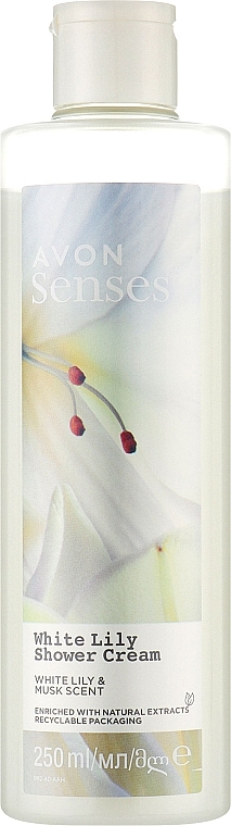 White Lily Shower Cream - Avon Senses White Lily Shower Gel — photo N1