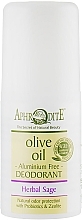 Fragrances, Perfumes, Cosmetics Roll-On Deodorant "Herbal" - Aphrodite Olive Oil Roll-On Deodorant Herbal Sage